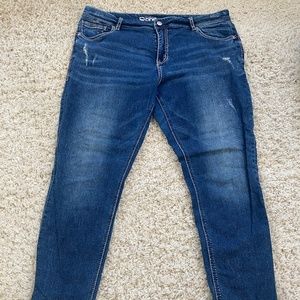 warehouse one mid rise girlfriend, size 36